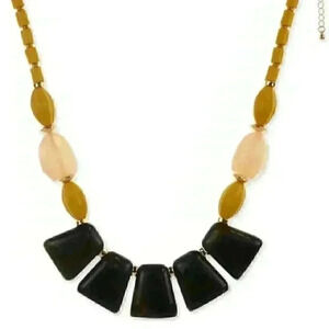 Style & Co new Gold Tone Statement Beaded Necklace